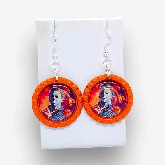 Halloween Michael Myers Iconic Halloween character creepy earrings - Picture 4 of 6